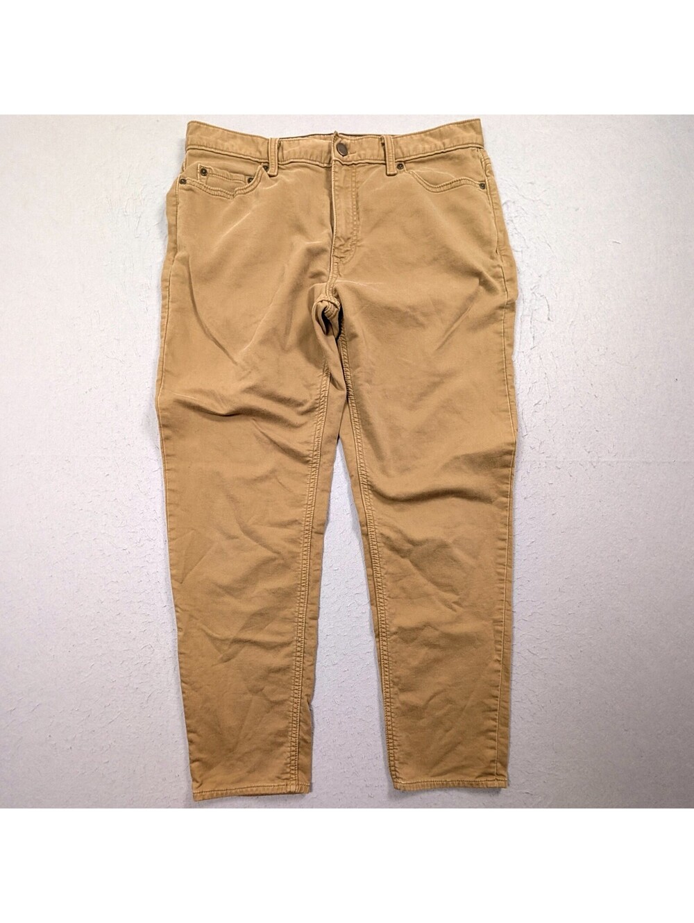 Banana Republic Travel Jean Men's 35x32 Athletic Fit Tan Stretch Measured 35x29